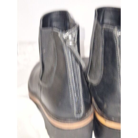 Mia Chunky Women's Jonna Ankle Boots Y2K Wedge Lug Sole Block Heeled Combat 6.5 - Picture 6 of 10